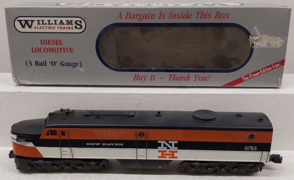 Williams O Gauge 0785 New Haven Diesel Locomotive VG/Box