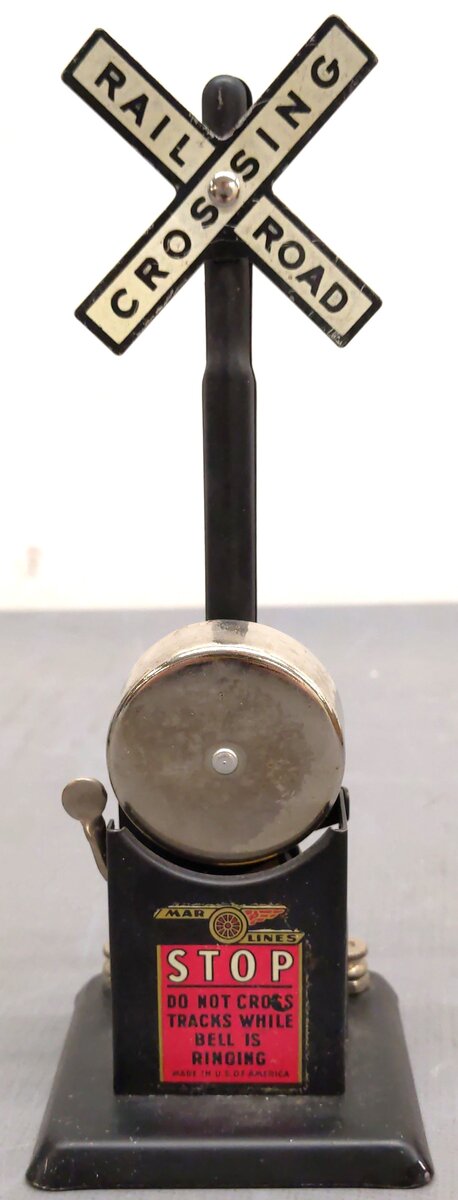 Lionel & Marx Vintage Operating Bridge & Bell Signal VG