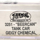 Atlas 3251 N Geigy Chemical Beer Can Tank Car #88383 LN/Box