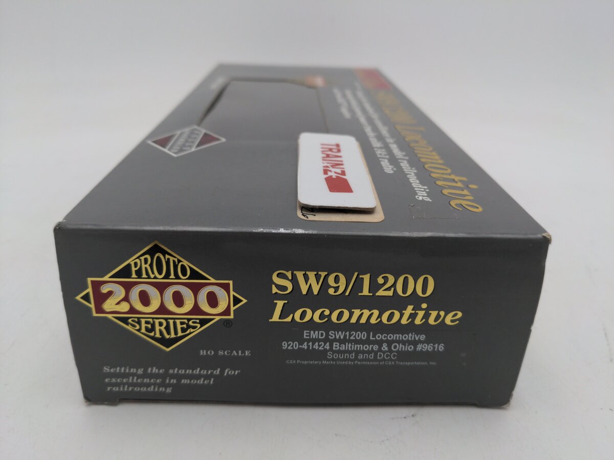 Walthers 920-41424 HO Scale Proto2000 SW9/1200 Baltimore&Ohio Locomotive #9616 EX/Box