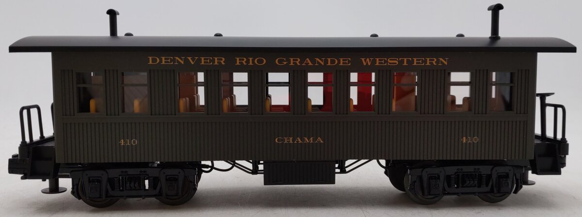 MTH 30-6406C O Gauge Denver & Rio Grande Overton Coach Car #410 EX/Box
