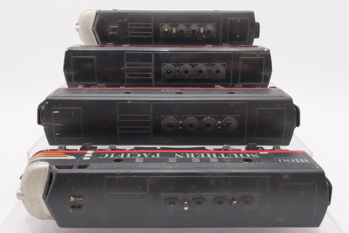 Custom S Scale Southern Pacific F-3 ABBA Diesel Locomotive Set VG