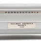 Williams 2540 O Pennsylvania 72' REA Baggage Car #2540 EX/Box