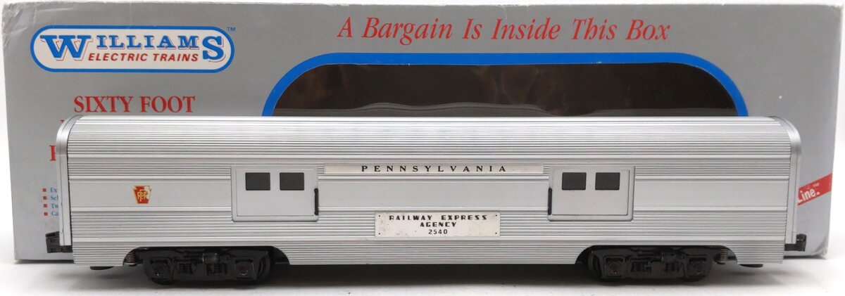 Williams 2540 O Pennsylvania 72' REA Baggage Car #2540 EX/Box