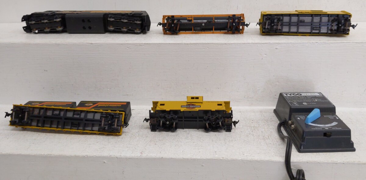 Athearn Tyco 99214-88Z HO Vintage HARLEY-DAVIDSON Train Set VG/Box