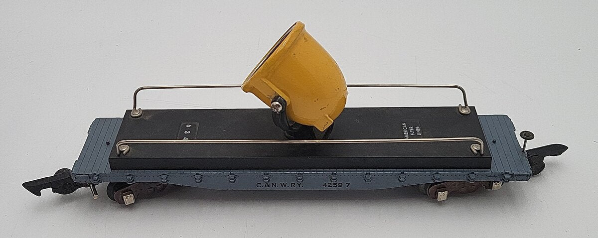 American Flyer 634 Vintage S Chicago & North Western Operating Floodlight Car VG/Box