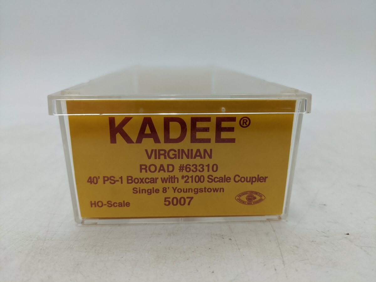 Kadee 5007 HO Virginian 40' PS-1 Boxcar with 8' Youngstown Door #63310 EX/Box