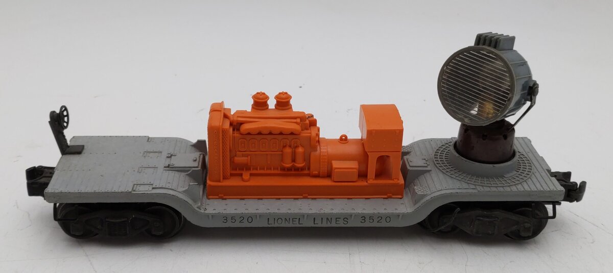 Lionel 3520 Vintage O Lionel Lines Rotating Operating Searchlight Car EX