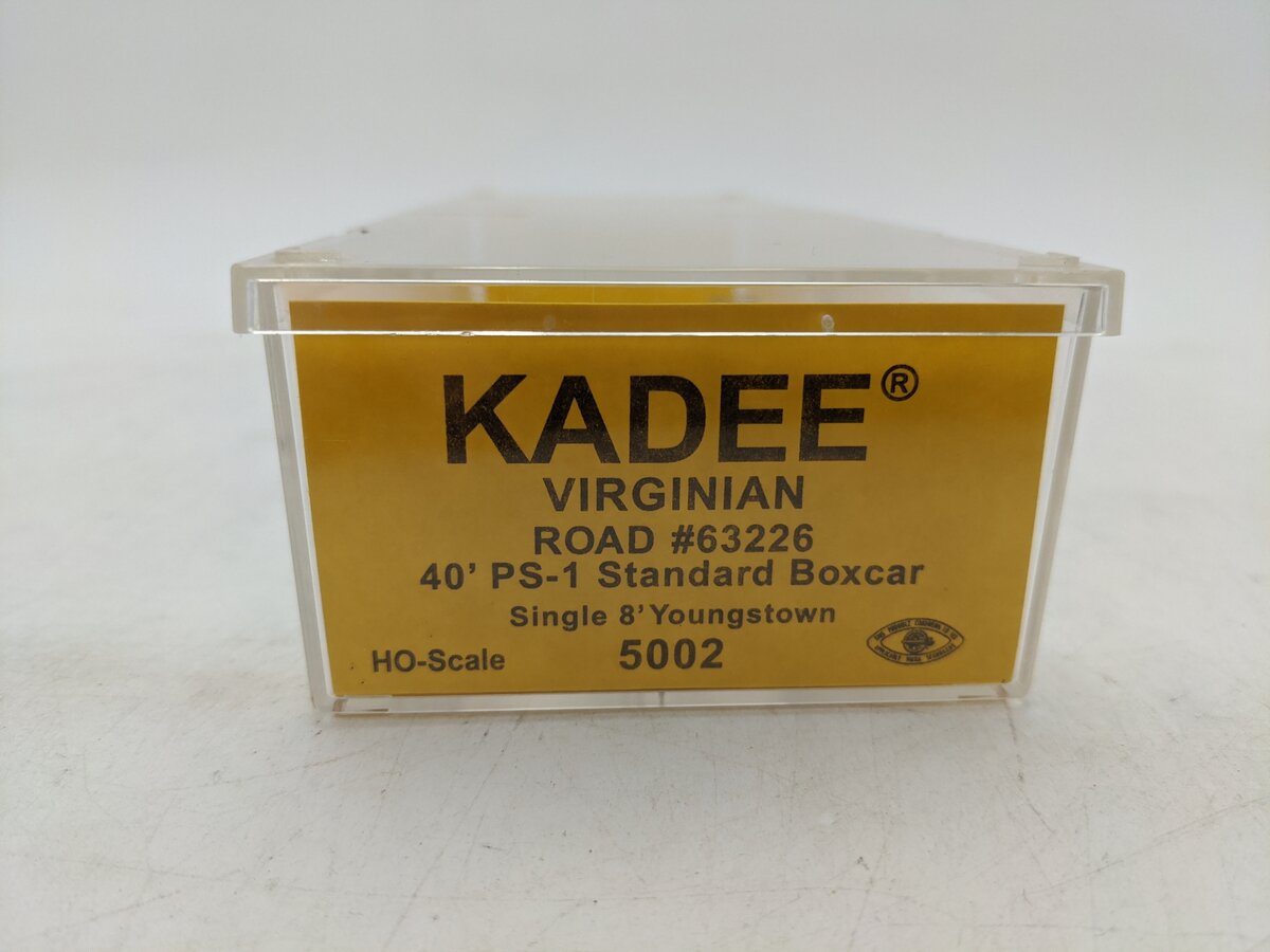 Kadee 5002 HO Scale Virginian 40' PS-1 Standard Boxcar #63226 EX/Box