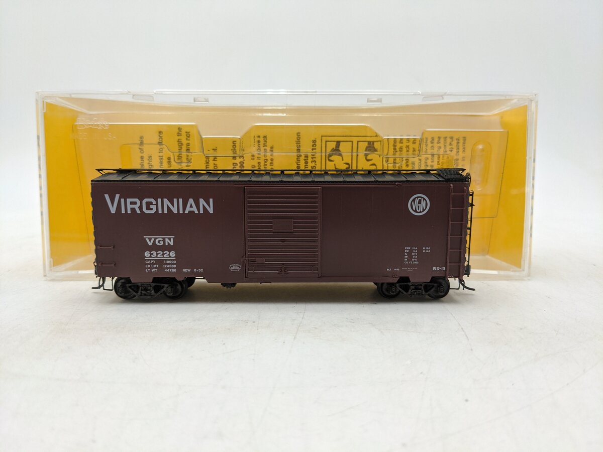 Kadee 5002 HO Scale Virginian 40' PS-1 Standard Boxcar #63226 EX/Box