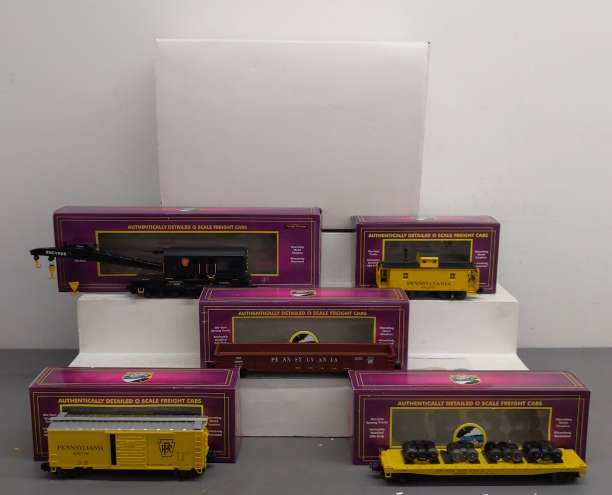 MTH 20-90005 O Pennsylvania Premier Freight Car Set (Set of 5) VG/Box