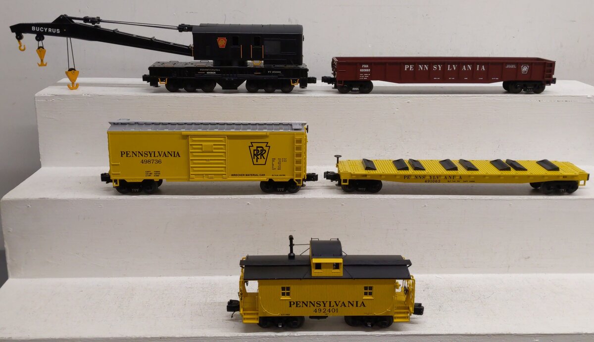 MTH 20-90005 O Pennsylvania Premier Freight Car Set (Set of 5) VG/Box