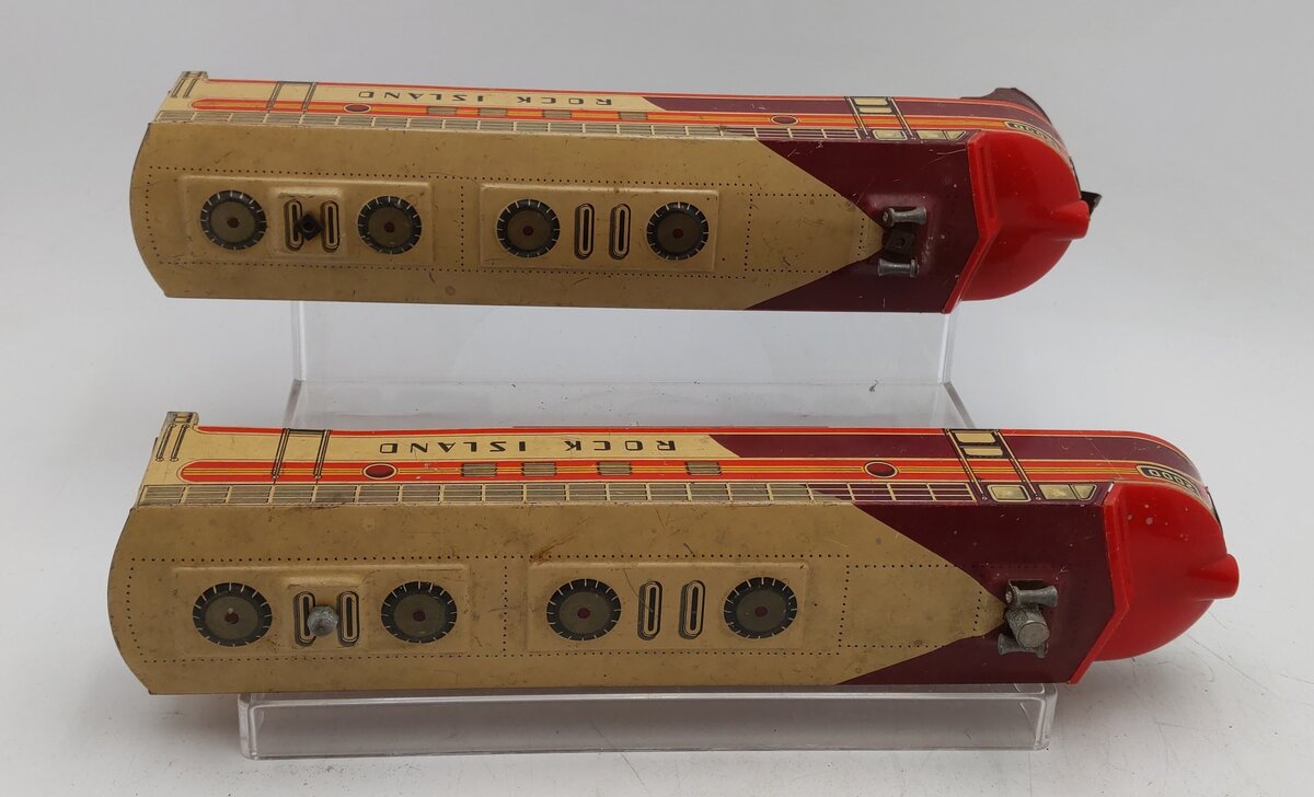 Unique 2000 Vintage O Tinplate Rock Island AA Diesel Locomotive Set