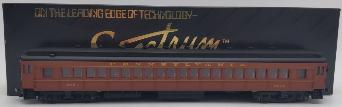 Bachmann Spectrum 89012 HO Scale Pennsylvania Railroad Coach Car #4531 EX/Box