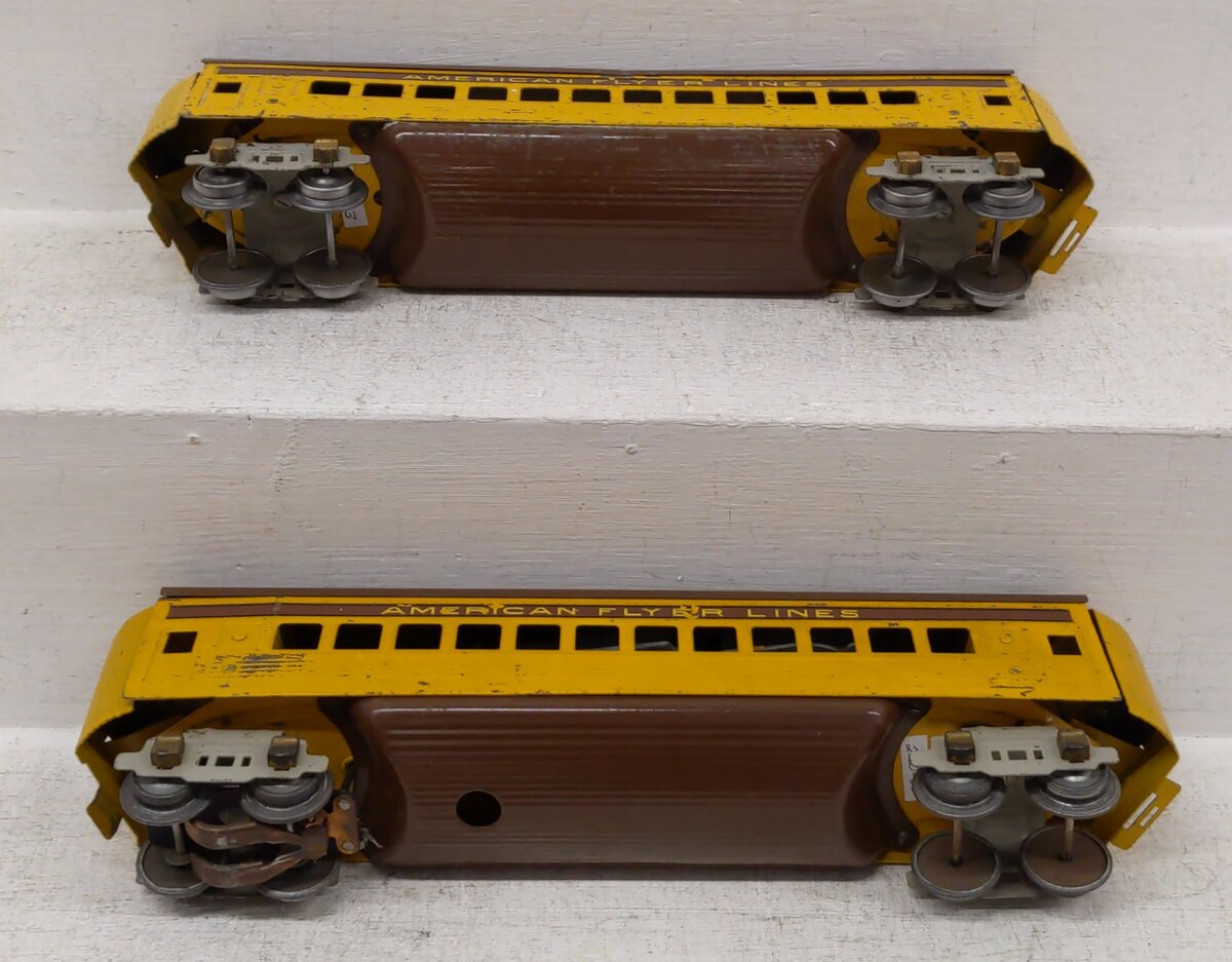 American Flyer Vintage O Scale American Flyer Lines Passenger Cars [2] VG