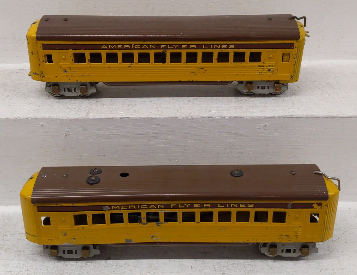 American Flyer Vintage O Scale American Flyer Lines Passenger Cars [2] VG