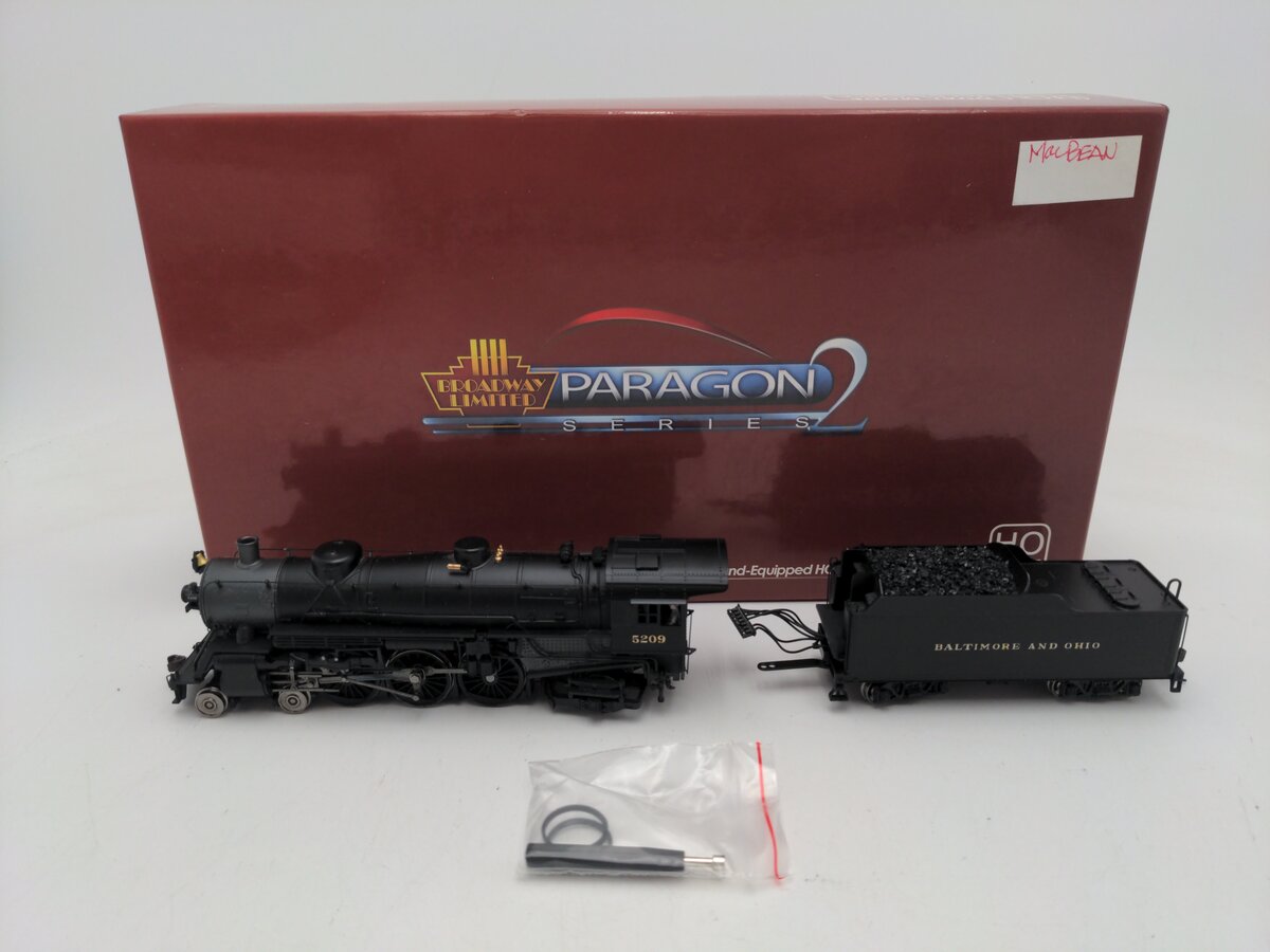 Broadway Limited 1058 HO Baltimore & Ohio 4-6-2 Steam Locomotive #5209 w/ DCC EX/Box
