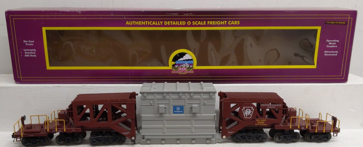 MTH 20-98871 O Gauge Pennsylvania Schnabel Flatcar #470242 NIB