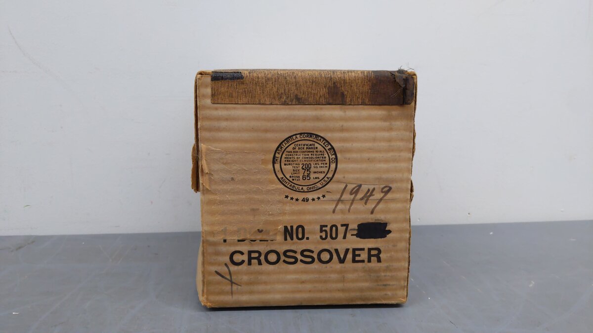 Marx 507 Vintage O O27 Crossing tracks (6) VG/Box