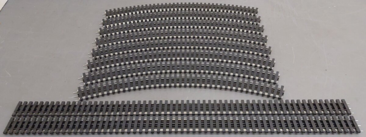 K-Line O Gauge Assorted Curved and Straight Track Sections [10] EX
