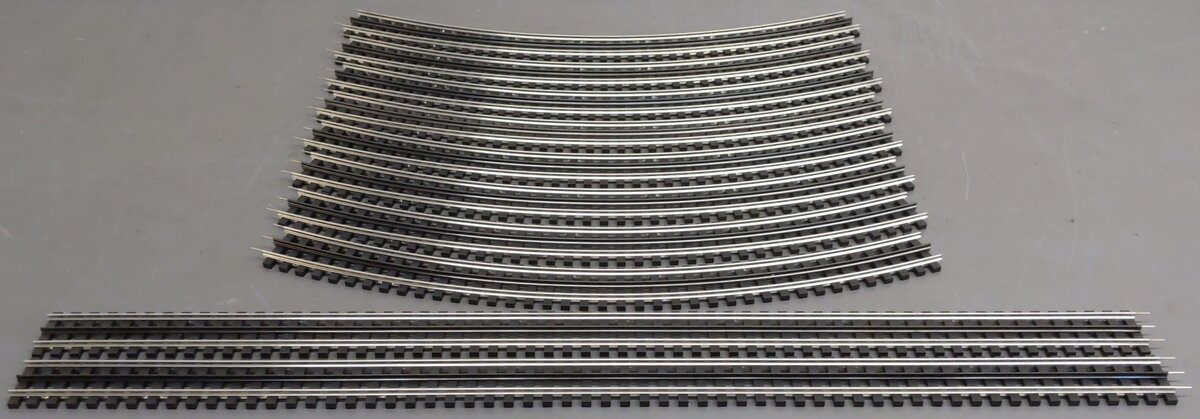 K-Line O Gauge Assorted Curved and Straight Track Sections [10] EX