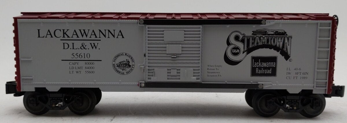 Lionel O Gauge Lackawanna D.L.&.W Steamtown Box Car #55610 EX