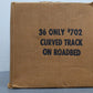 Marx 702 Vintage O Postwar Tinplate O-27 Curved Track with Roadbed (36) VG/Box