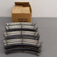 Marx 702 Vintage O Postwar Tinplate O-27 Curved Track with Roadbed (36) VG/Box