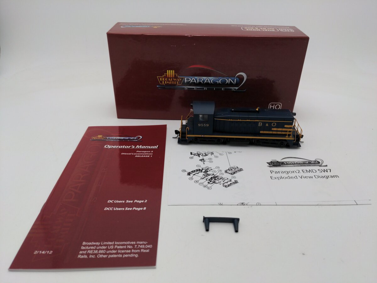 Broadway Limited 2622 HO Scale Switcher Baltimore & Ohio EMD NW2 Paragon2™ #9559 EX/Box