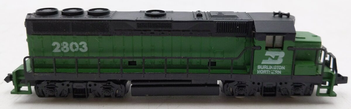 Model Power 7563 N Scale Burlington Northern Diesel Locomotive #2803 VG