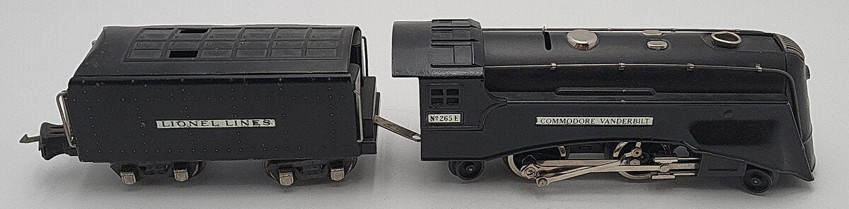 Lionel 265E Vintage O Prewar LL Commodore Vanderbilt Steam Locomotive w Tender