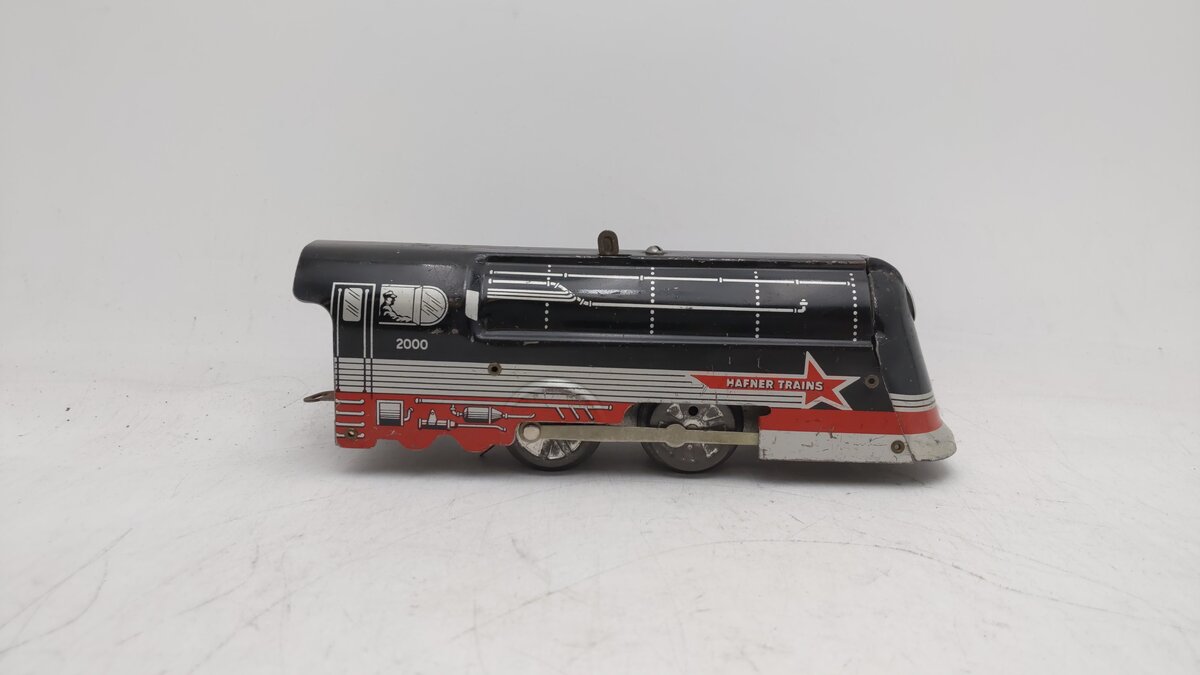 Hafner 2000 O Wind Up Locomotive Train VG