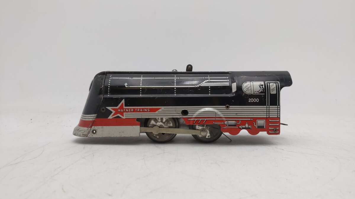 Hafner 2000 O Wind Up Locomotive Train VG