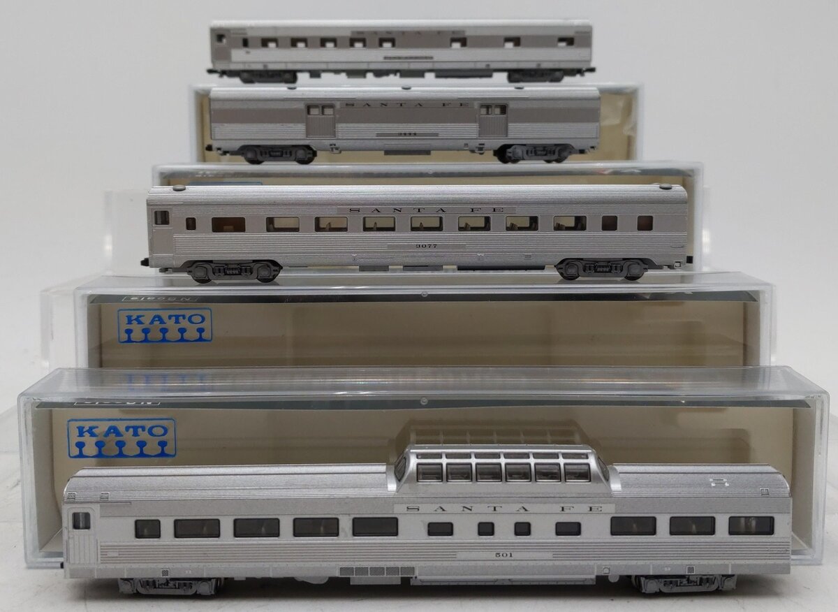 Kato 106-078 N Scale Santa Fe Super Chief' Passenger Set (4) LN/Box