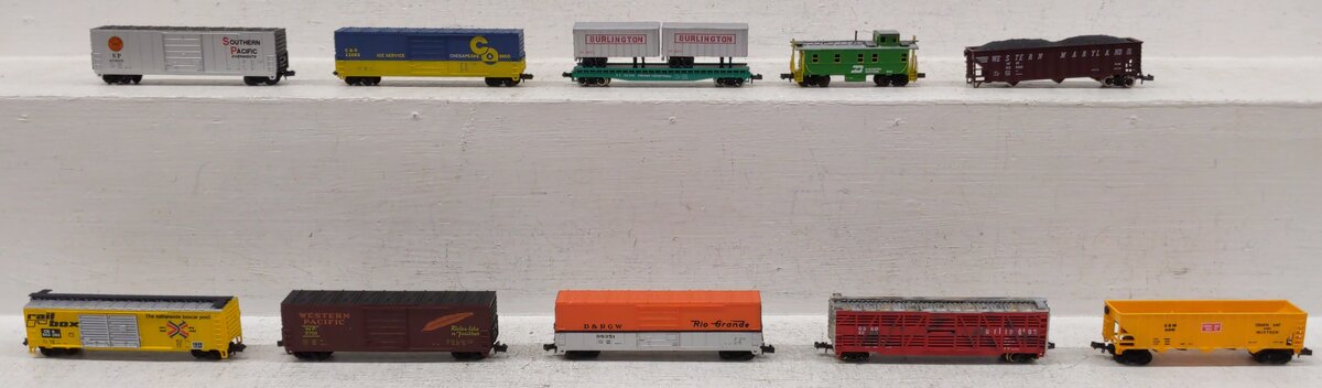 BevBel & Other N Scale Assorted Freight Cars [10] VG/Box