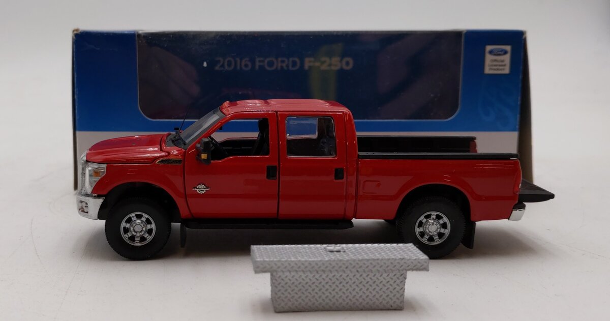 Sword Models SW1200-R Ford F250 Pickup Truck - Red/Chrome LN/Box