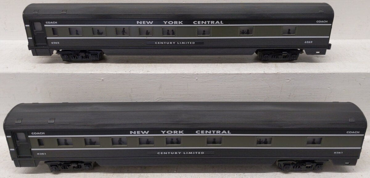 Williams 43108 New York Central 72 Ft. Streamliner 2-Car Add-On Set 6261/6262 EX/Box