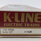 K-Line O Gauge Santa Fe Boxcar #19216 LN