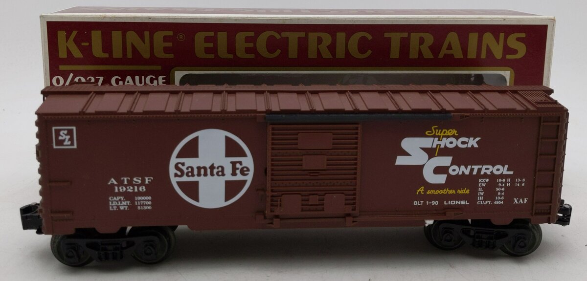 K-Line O Gauge Santa Fe Boxcar #19216 LN