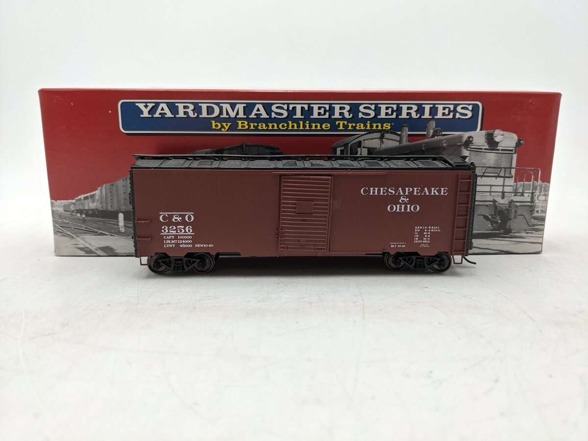 Branchline 8003 HO AAR 40' Chesapeake & Ohio Box Car #3212 Kit EX/Box