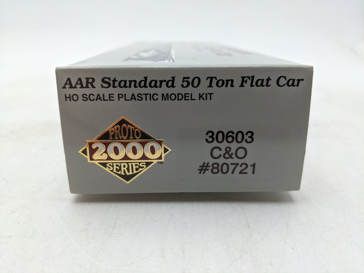 Proto 2000 30603 HO Chesapeake & Ohio 50 Ton Flatcar #80721 EX/Box