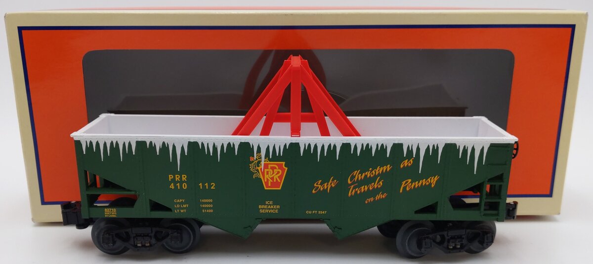 Lionel 6-82710 O Pennsylvania Christmas Ice Breaker Hopper LN/Box