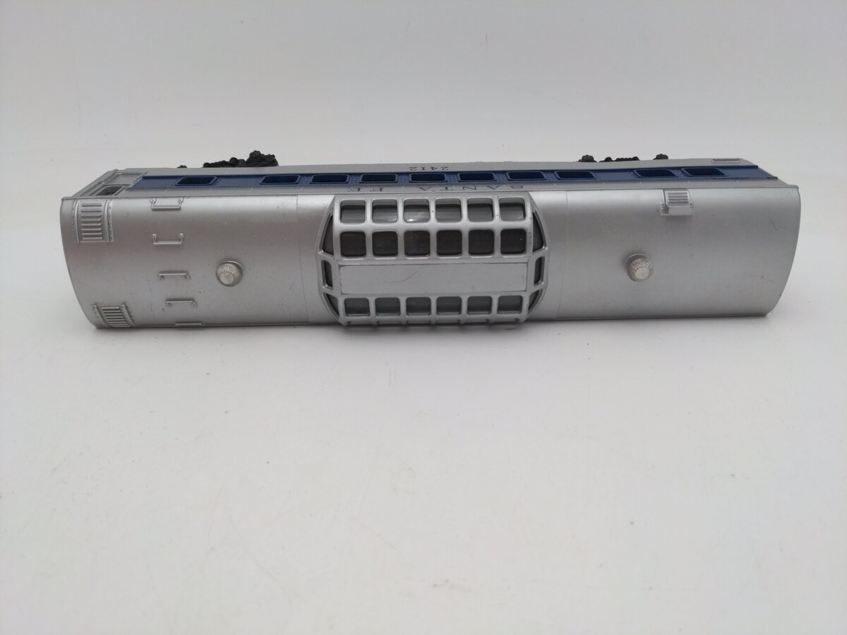 Lionel 2412 Vintage O Santa Fe Illuminated Blue Stripe Vista Dome Car #2412 EX/Box
