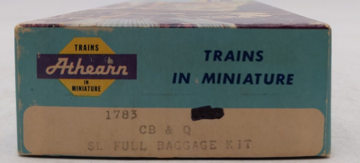 Athearn 1783 HO Scale Chicago Burlington & Quincy Baggage Kit #1001-Assembled EX/Box