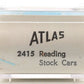 Atlas 2415 N Scale Reading 40' Wood Livestock Freight Car #19032 LN/Box