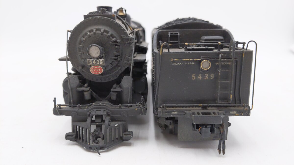 Generic S Scale Brass NYC J-3 4-6-4 Hudson Steam Locomotive #5439 VG