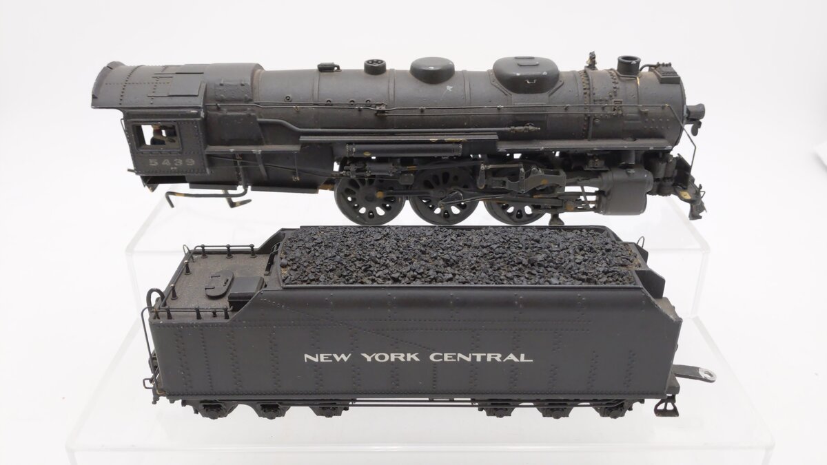 Generic S Scale Brass NYC J-3 4-6-4 Hudson Steam Locomotive #5439 VG