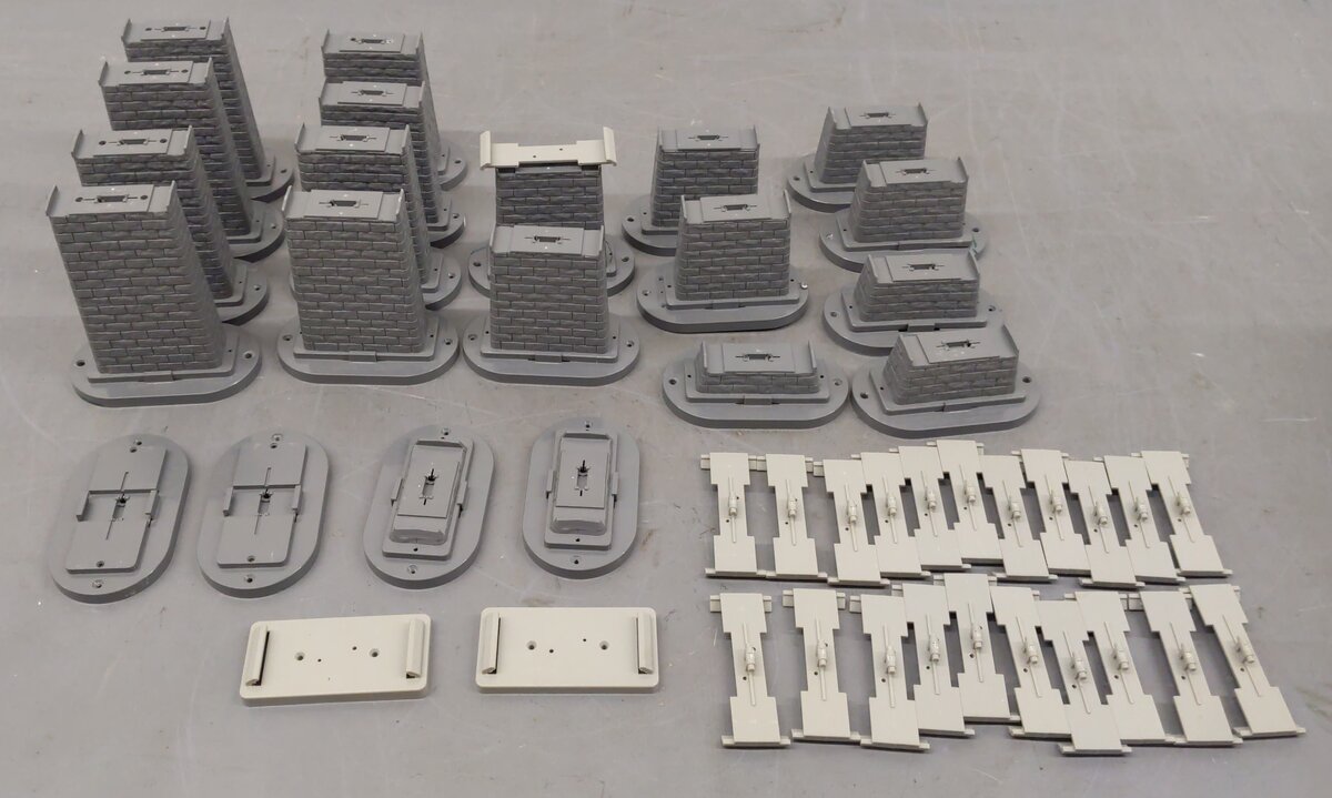 MTH 40-1145 O RealTrax Graduated Trestle System (Pack of 17) EX