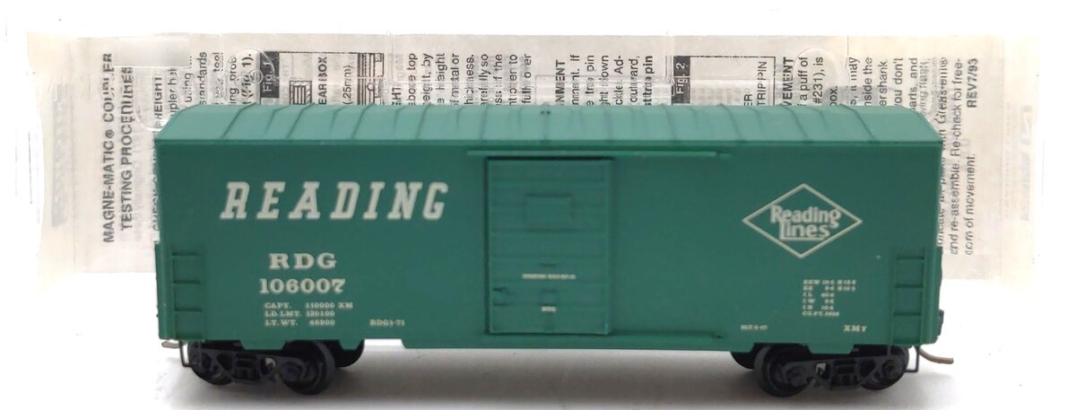 Micro-Trains 02400230 N Scale Reading 40' Standard Single Door Boxcar #106007 LN/Box
