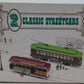 HO Scale 2 Classic Streetcars Trolly Car Set EX/Box